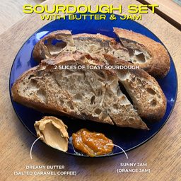 Sourdough set with butter & jam