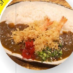 ข้าวแกงกะหรี่กุ้งเทมปุระ