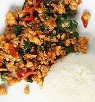 กะเพราไก่สับ