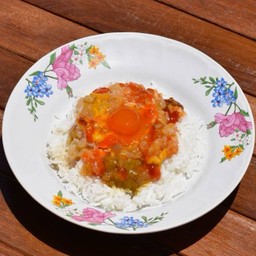 ข้าวหน้าปูไข่ดองเยิ้ม+ไข่ดอง