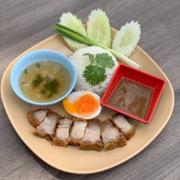 ข้าวหมูกรอบ