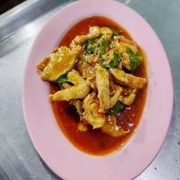 ข้าวเนื้อผัดพริกเผา