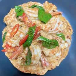 ข้าวไข่ข้นห่อหมก“กุ้งล้วน”