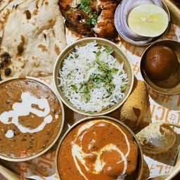 Set meal - North Indian Thali chicken ขุดอาหาร