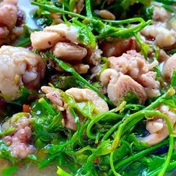 อ่อมไก่บ้านใส่ผักหวาน