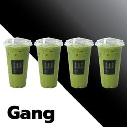 ยกแก๊งค์ ชาเขียว Green tea 4 แก้ว