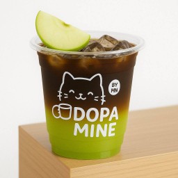 กาแฟดำแอปเปิ้ลเขียว