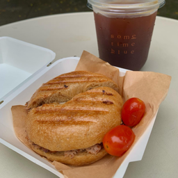 americano or latte + sandwich