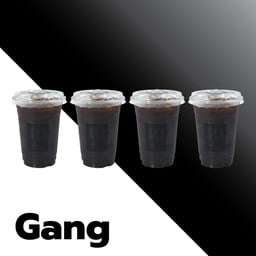 ยกแก๊งค์ กาแฟลองแบล็ค Ice longblack 4 แก้ว