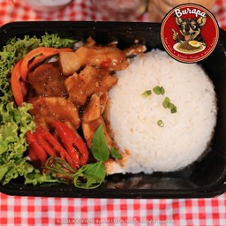 ข้าวหมูผัดฉ่า