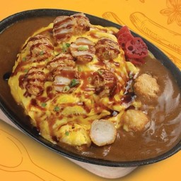 ข้าวแกงกะหรี่ไข่ข้นไก่กรอบ