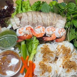 เมี่ยงหมูสามชั้น+กุ้ง (ชุดเล็ก)