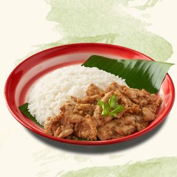 ข้าวไก่ทอดกระเทียม