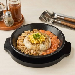 ข้าวเปปเปอร์แซลมอนและไก่