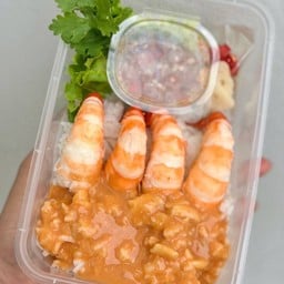 กุ้งแช่น้ำปลา ราชพฤกษ์ ตลาดนัดหน้าเมเจอร์ปากเกร็ด