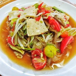 ตำเส้นเล็กหมูยอ