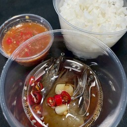 กุ้งดองพร้อมข้าวญี่ปุ่น