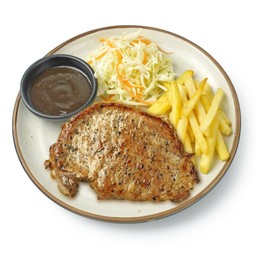 สเต็กหมูพริกไทยดำ