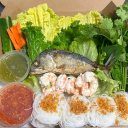 เมี่ยงปลาทู+กุ้ง (ชุดเล็ก)