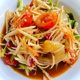 Papaya Salad With Pickled Shrimp