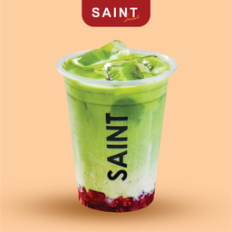 พรีเมียมมัทฉะนมราสเบอร์รี่