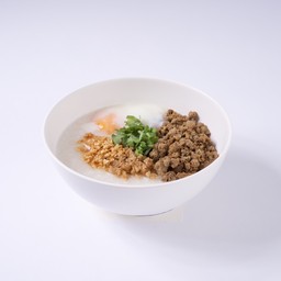 ข้าวต้มเนื้อ+ไข่ลวก