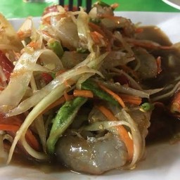 ตำกุ้งสด