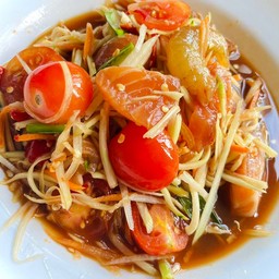 [อร่อยซ่ากับโค้ก] ส้มตำโคตรดอง +  โค้ก ออริจินัล (ขวด)