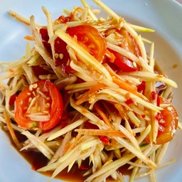 [อร่อยซ่ากับโค้ก] ตำปลาร้า +  โค้ก ออริจินัล (ขวด)