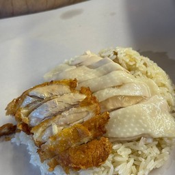 ข้าวมันไก่รวม ต้ม+ทอด