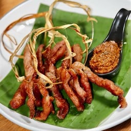 หมูพวงทอด แดดเดียว