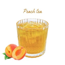Iced peach tea l ชาพีช
