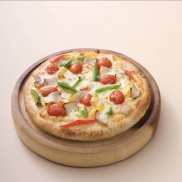 พิซซ่าพริกเห็ดแป้งหนา