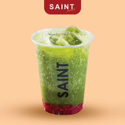 พรีเมียมมัทฉะราสเบอร์รี่โซดา