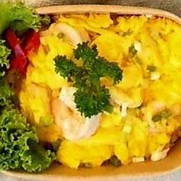 ข้าวหน้าไข่ข้นกุ้ง