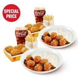[อร่อยซ่ากับโค้ก] ชุดอิ่มคู่ จุใจ ข้าวกะเพรา