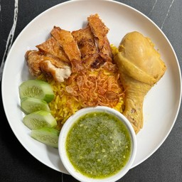 ข้าวหมกไก่+ไก่ทอด
