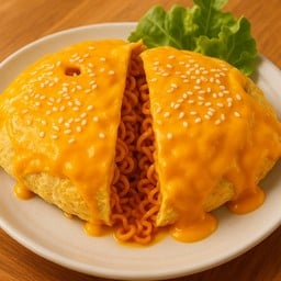 ไข่ห่อมาม่าเผ็ดเกาหลี