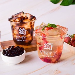 (เลือก Topping 3 อย่าง) เจลลี่ ไต้หวัน ต้นตำหรับ Size 16 oz.