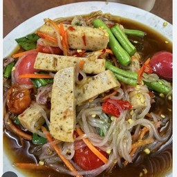 ยำเส้นแก้วหมูยอ(ปลาร้า)