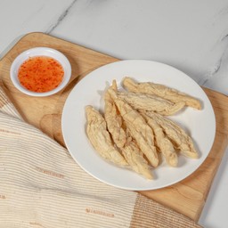 ลูกชิ้นปลารักบี้ทอด ทำเอง(8ลูก)