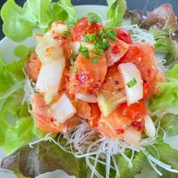 YS07 Salmon yumthai l แซลมอนยำแซ่บ