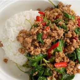 ข้าวกะเพราหมูสับ