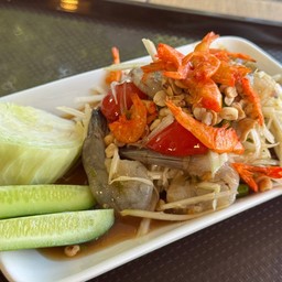 ตำกุ้งสด