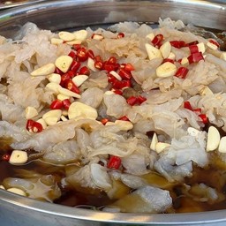 แมงกะพรุนดอง size mini 7 ชิ้น เด้งๆ เน้นๆ ฟรีน้ำยำแซ่บ (jellyfish Korean sauce)