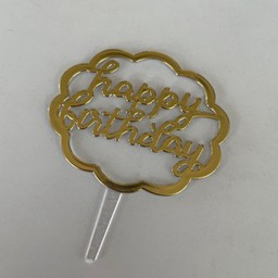 ป้ายแฮปปี้เบิร์ดเดย์สีทอง