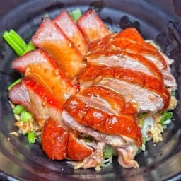 บะหมี่เป็ดย่าง+หมูแดง