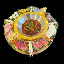 #52A.)  ไก่ผัดหม่าล่า สไตล์ฮ่อกง เผ็ด麻辣半雞煲大辣Mala chicken hotpot Spicy