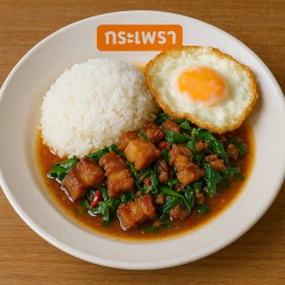 กะเพรา ป้ายส้ม - Kaprao paisom