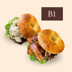 B1 Chicken Salad Bagel + Bacon Salad Bagel